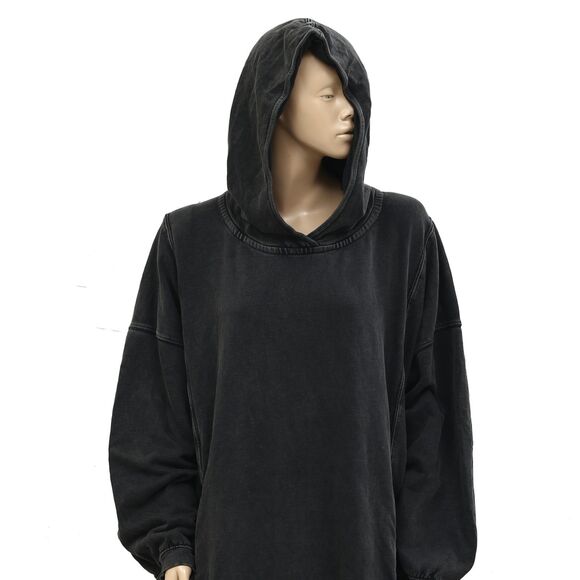 Free People We The Free Maxi Hoodie Sweatshirt Dress Oversized Cotton L 283971 - Picture 5 of 14